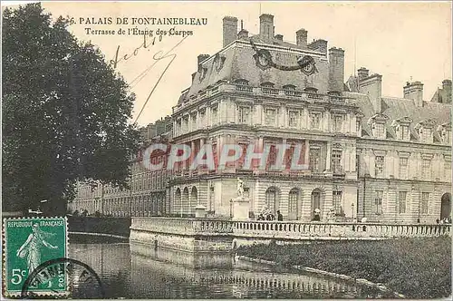 Cartes postales Palais de Fontainebleau Terrasse de l'Etang des Carpes
