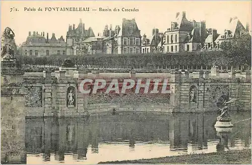 Ansichtskarte AK Palais de Fontainebleau Bassin des Cascades