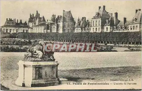 Cartes postales Palais de Fontainebleau L'Entree du Parterre