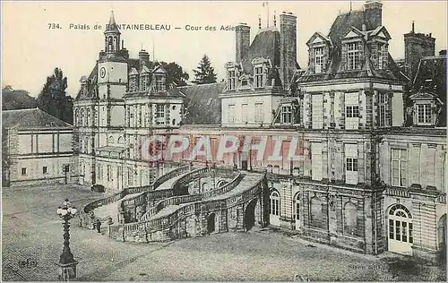 Cartes postales Palais de Fontainebleau Cour des Adieux