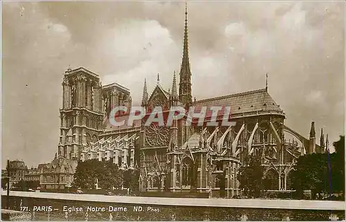 Moderne Karte Paris L'Eglise Notre Dame
