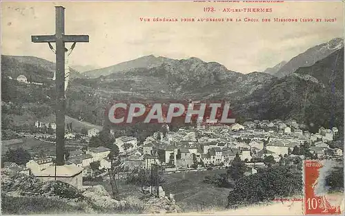 Cartes postales Ax les Thermes Vue Generale prise au dessus de la Croix des Missions