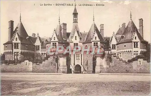 Cartes postales Bonnetable La Sarthe Le Chateau Entree