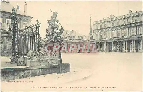 Cartes postales Nancy Hemicycle de la Carriere et Palais du Gouvernement