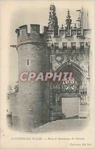 Cartes postales Cathedrale d'Albi Porte de Dominique de Florence
