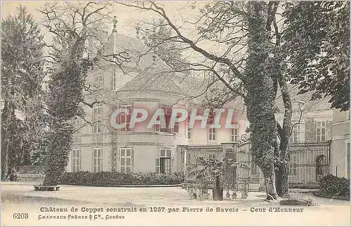 Cartes postales Chateau de Coppet Construit en 1257 par Pierre de Savoie Cour d'Honneur