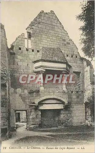 Ansichtskarte AK Chinon Le Chateau Ruines des Logis Royaux