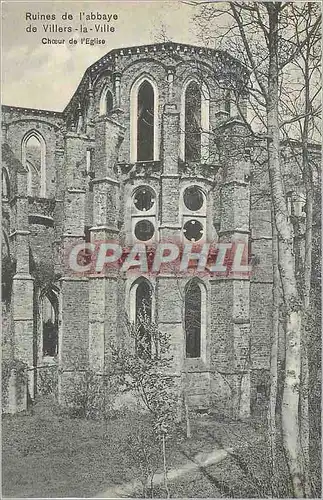 Ansichtskarte AK Ruines de l'Abbaye de Villiers La Ville Choeur de l'Eglise