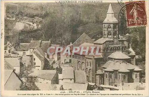 Ansichtskarte AK Orchival L'Auvergne Pittoresque L'Eglise Romane