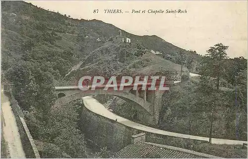 Cartes postales Thiers Pont et Chapelle Saint Roch