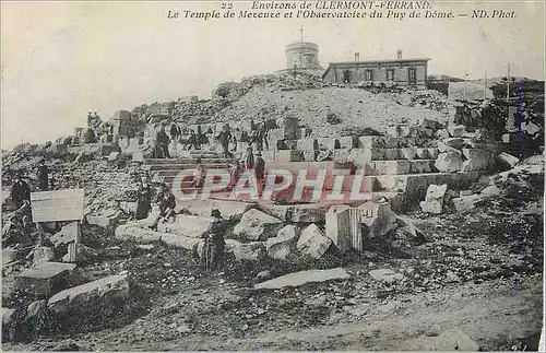 Ansichtskarte AK Environs de Clermont Ferrand Le Temple de Mercure et l'Observatoire du Puy de Dome