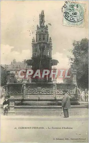 Ansichtskarte AK Clermont Ferrand La Fontaine d'Ambroise