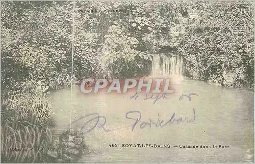 Cartes postales Royat les Bains L'Auvergne Pittoresque Cascade dans le Parc