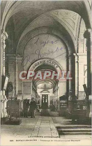 Cartes postales Royat les Bains L'Auvergne Pittoresque Interieur de l'Etablissement Thermal