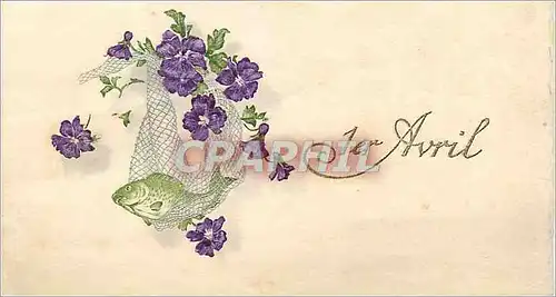 Cartes postales 1er Avril Poisson