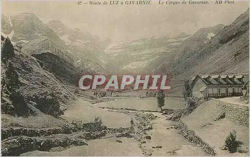 Cartes postales Route de Luz a Gavarnie Le Cirque de Gavarnie