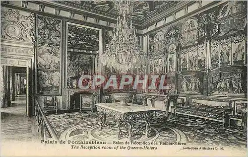 Ansichtskarte AK Palais de Fontainebleau Salon de Reception des Reines Meres