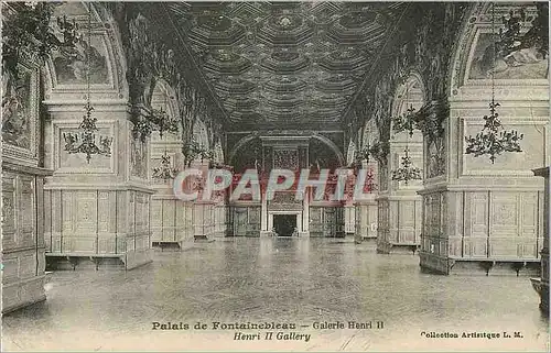 Cartes postales Palais de Fontainebleau Galerie Henri II