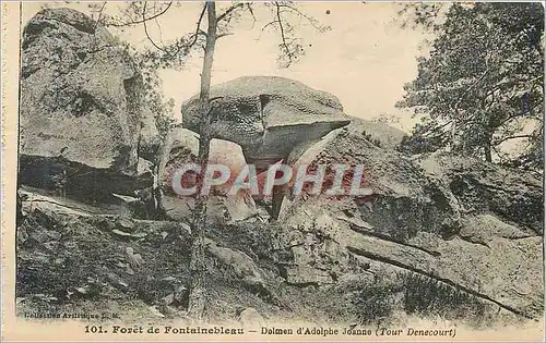 Cartes postales Foret de Fontainebleau Dolmen d'Adolphe Joanne (Tour Denecourt)