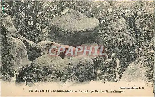 Cartes postales Foret de Fontainebleau La Roche qui Remue (Mont Chauvet)