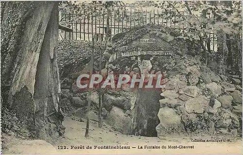 Ansichtskarte AK Foret de Fontainebleau La Fontaine de Mont Chauvet