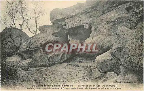 Cartes postales Foret de Fontainebleau La Roche qui Pleure (Franchard)