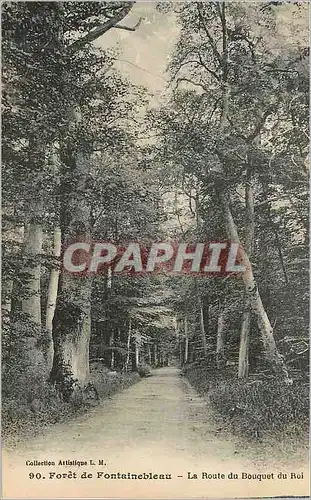 Cartes postales Foret de Fontainebleau La Route du Bouquet du Roi