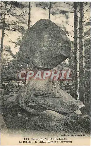 Ansichtskarte AK Foret de Fontainebleau Le Bilboquet du Diable (Gorges d'Apremont)