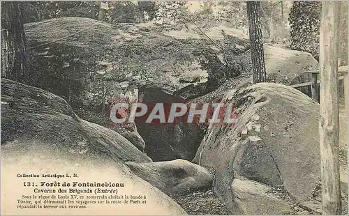 Cartes postales Foret de Fontainebleau Cavernes des Brigants (Entree)