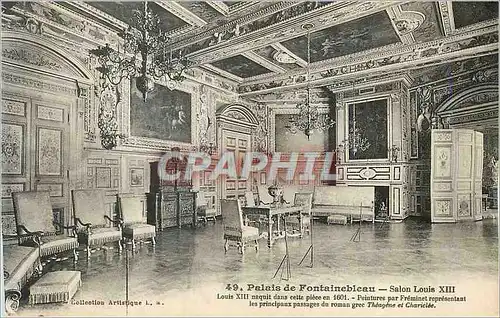 Ansichtskarte AK Palais de Fontainebleau Salon Louis XIII