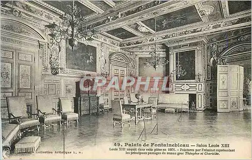 Cartes postales Palais de Fontainebleau Salon Louis XIII