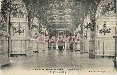 Cartes postales Palais de Fontainebleau Galerie Henri II