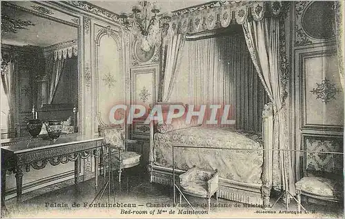 Ansichtskarte AK Palais de Fontainebleau Chambre a Coucher de Madame de Maintenon