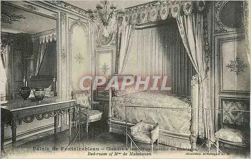 Cartes postales Palais de Fontainebleau Chambre a Coucher de Madame de Maintenon