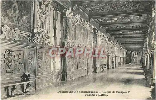 Cartes postales Palais de Fontainebleau Galerie de Francois 1er