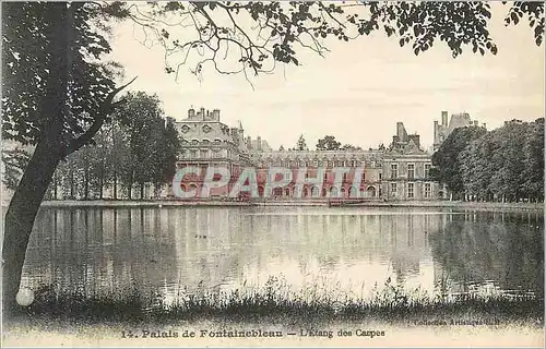 Cartes postales Palais de Fontainebleau L'Etang des Carpes