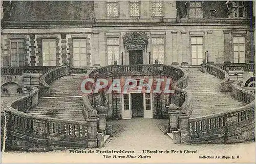 Cartes postales Palais de Fontainebleau L'Escalier du Fer a Cheval