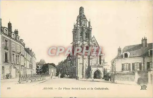 Cartes postales Blois La Place Saint Louis et la Cathedrale