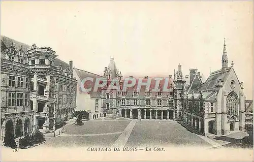 Cartes postales Chateau de Blois La Cour