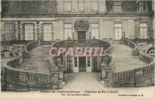 Cartes postales Palais de Fontainebleau L'Escalier du Fer a Cheval