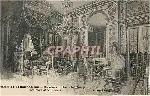 Cartes postales Palais de Fontainebleau Chambre a Coucher de Napoleon 1er