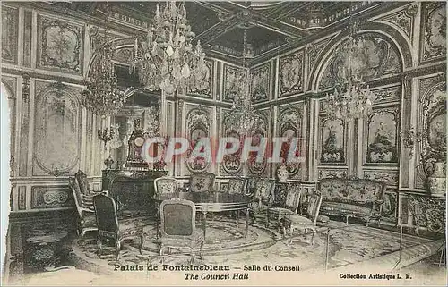 Ansichtskarte AK Palais de Fontainebleau Salle du Conseil