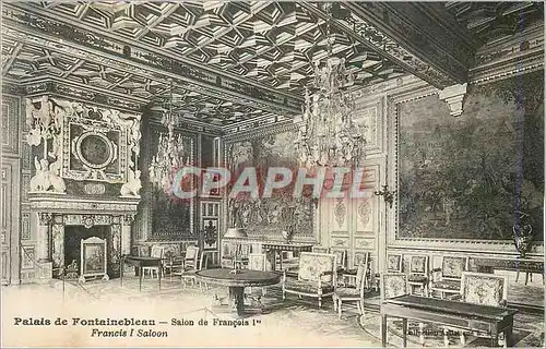 Ansichtskarte AK Palais de Fontainebleau Salon de Francois 1er