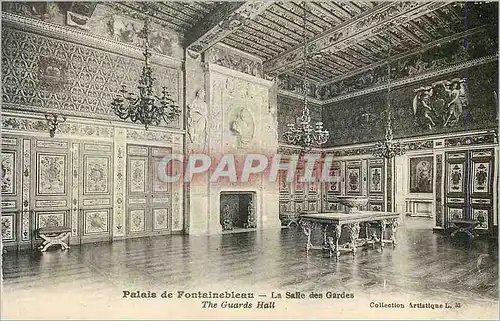 Ansichtskarte AK Palais de Fontainebleau La Salle des Gardes