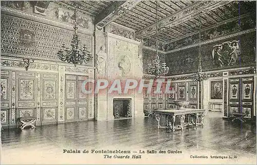 Cartes postales Palais de Fontainebleau La Salle des Gardes