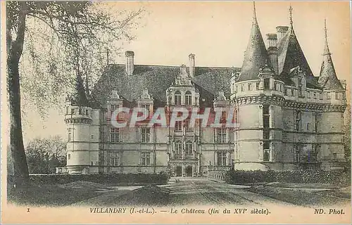 Cartes postales Villandry (I et L) Le Chateau (fin du XVIe Siecle)