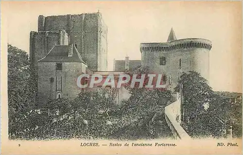 Ansichtskarte AK Loches Restes de l'ancienne Forteresse