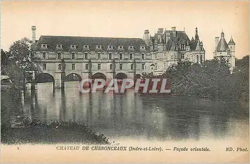 Cartes postales Chateau de Chenonceaux (Indre et Loire) Facade Orientale