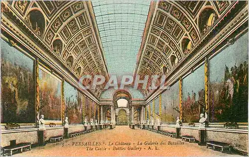 Cartes postales Versailles Le Chateau La Galerie des Batailles