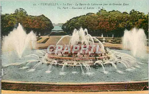 Cartes postales Versailles Le Parc Le Bassin de Latone un Jour de Grandes Eaux